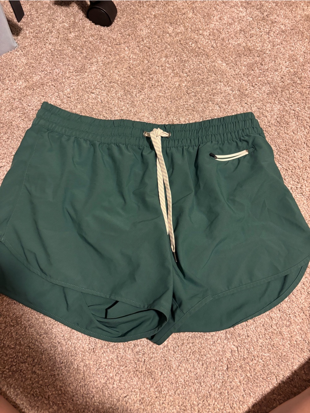 Vuori Women's Dark Green Athletic Drawstring Shorts